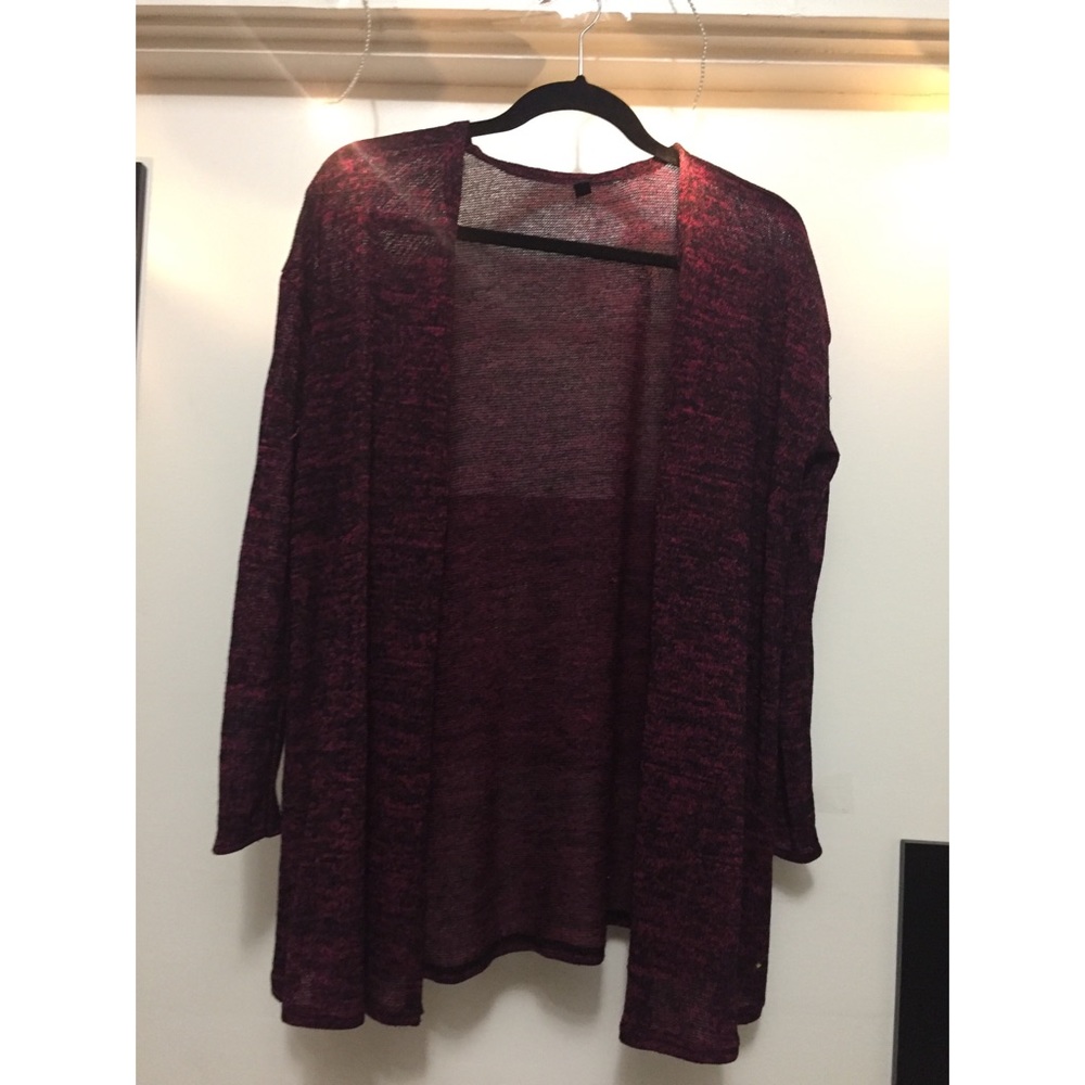 Burgundy cardigan